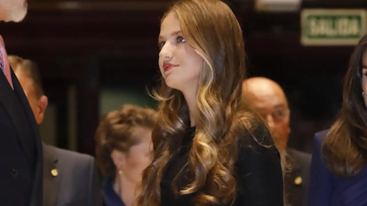 La Princesa Leonor, en el concierto previo a los Premios Princesa de Asturias. 