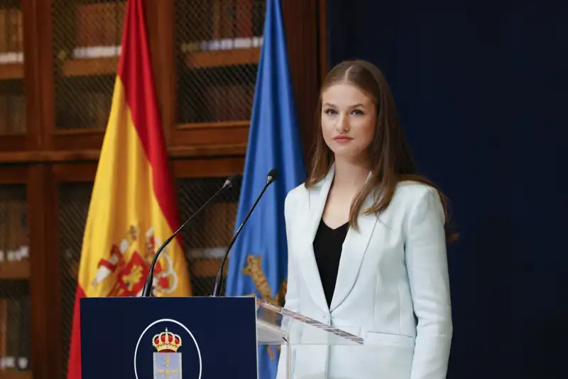 La Princesa Leonor, en Oviedo. 