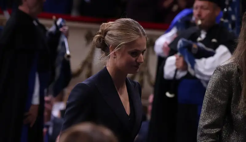 La Princesa Leonor en su llegada a los Premios Princesa de Asturias 2024