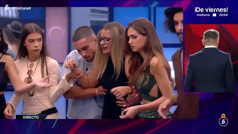 Laura, la hija de María José Galera, sufre un percance durante el directo de 'Gran Hermano'