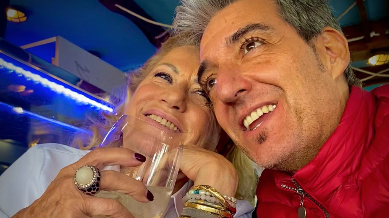 Mayte Zaldívar y Fernando Marcos en un restaurante de Marbella