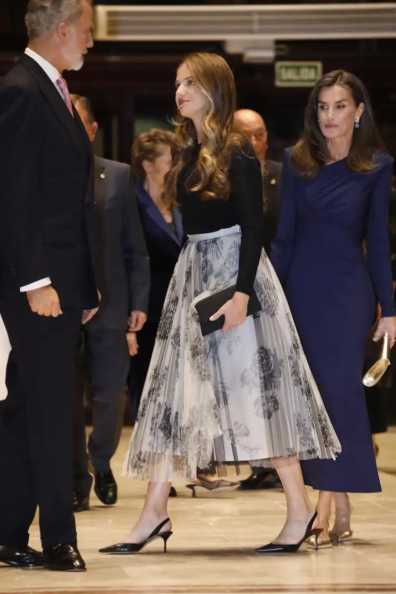 La Princesa Leonor, en el concierto previo a los Premios Princesa de Asturias. 