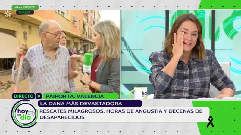 Toñi Moreno, desolada por la DANA en 'Hoy en día'