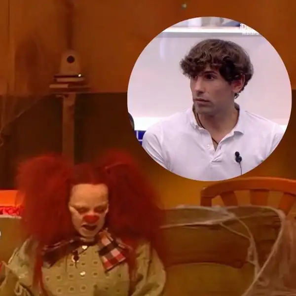 La desagradable reacción de Óscar al ver a Maite vestida de Payasín en la casa de 'Gran Hermano' 