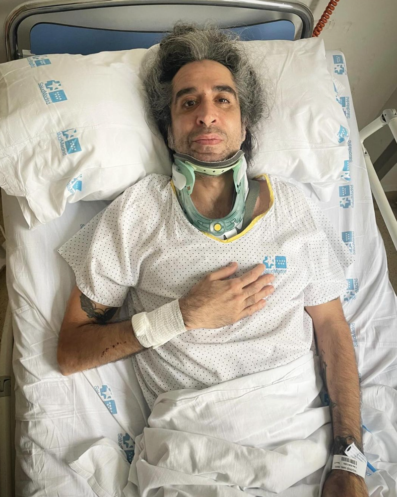 Mario Vaquerizo en el hospital