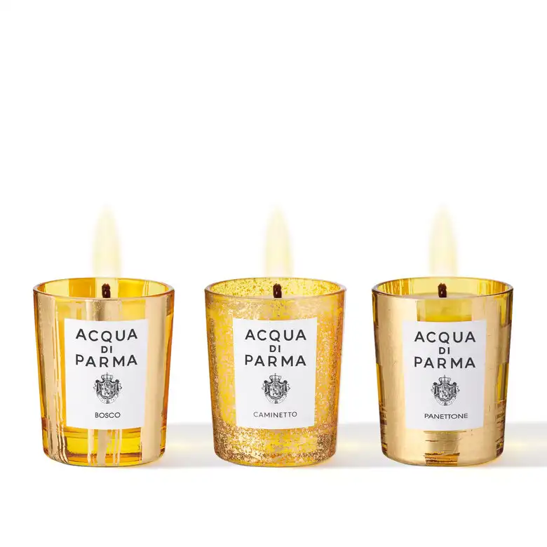 Trío de velas (Colección Festiva) de Acqua Di Parma 130 euros