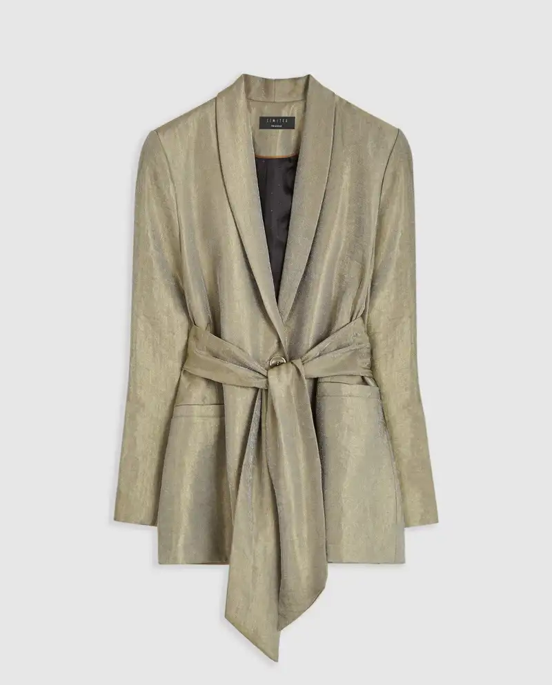 Blazer con fajín de Trucco X Ana Boyer (Colección Sauce) 140 euros