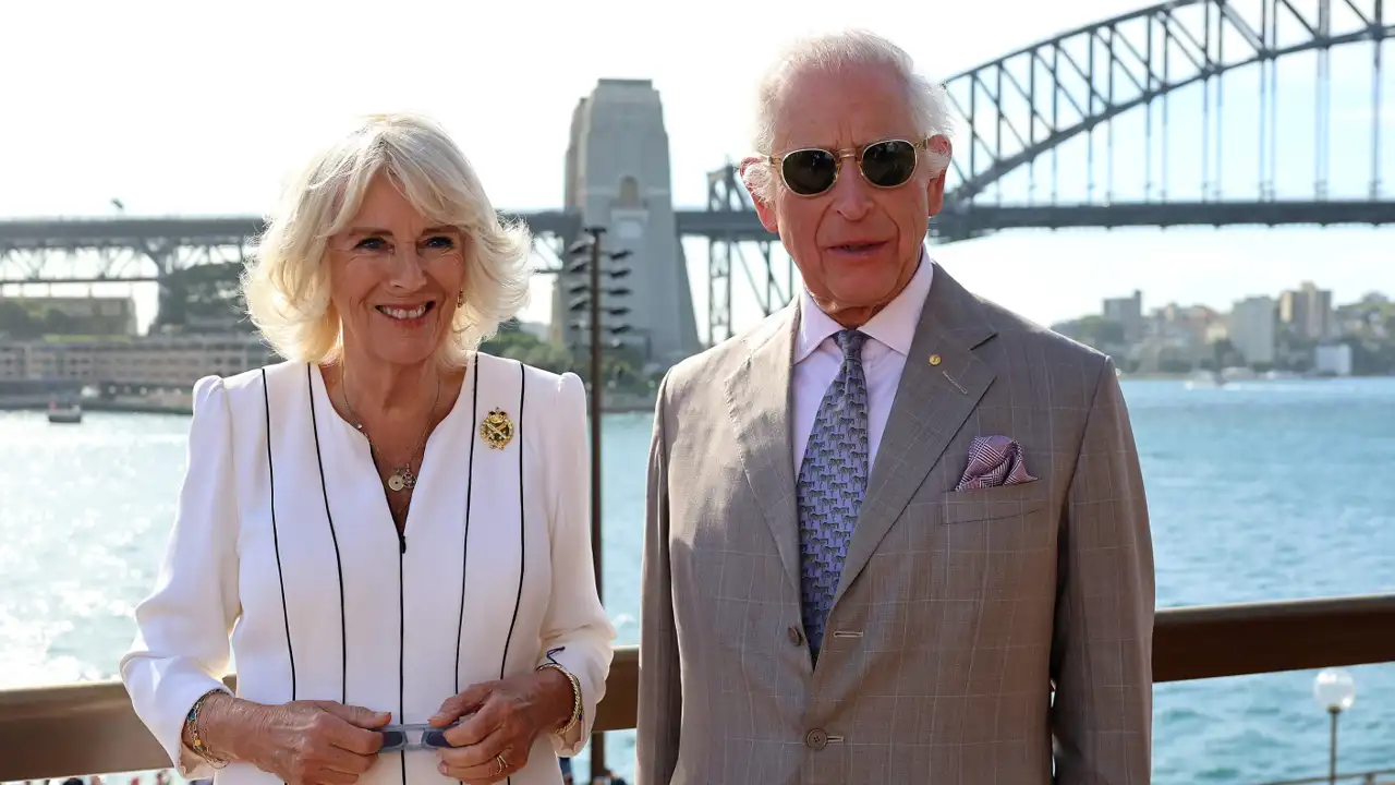 Los Reyes Carlos y Camilla durante su viaje a Australia