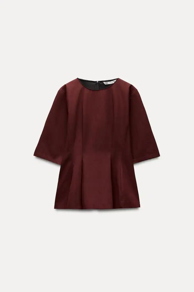 Top peplum ZW Collection de Zara 29,95 euros