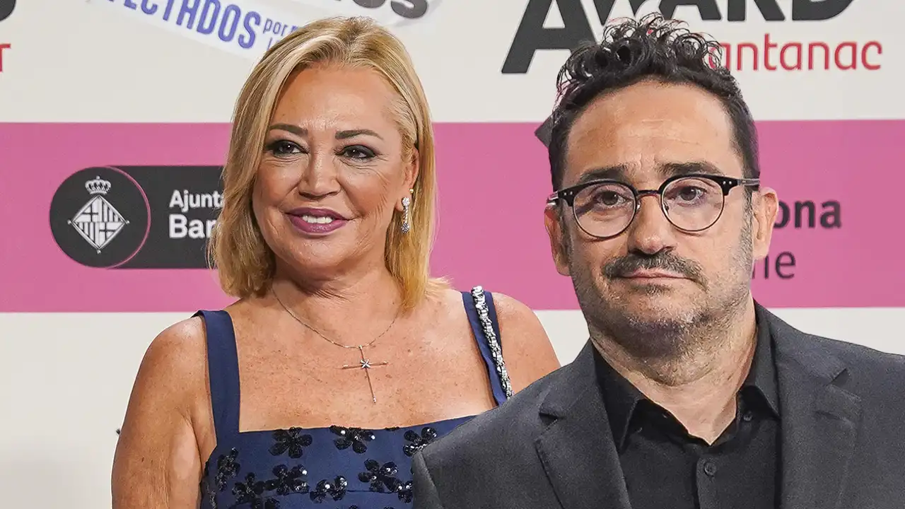 El divertidísimo 'momento fan' de Belén Esteban con J. Bayona en el photocall de los 40 Music Awards