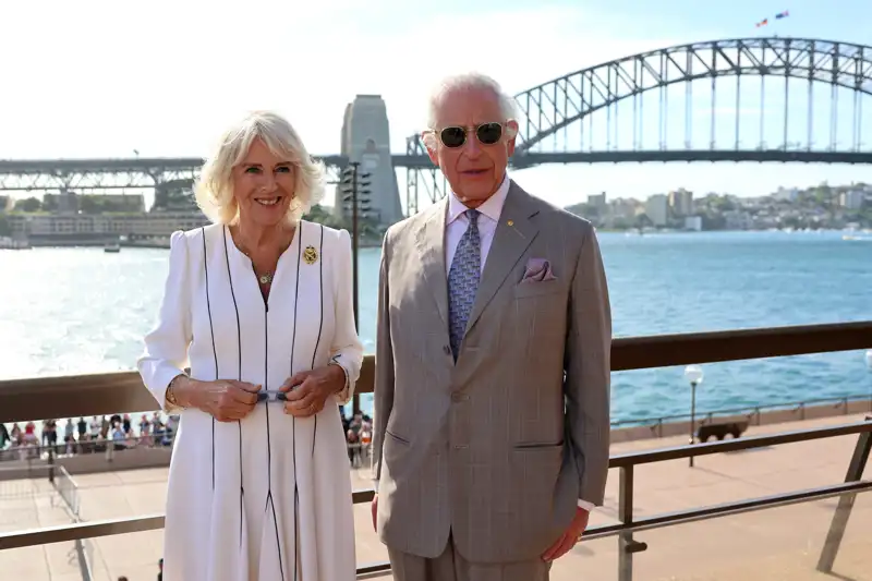 Los Reyes Carlos y Camilla durante su viaje a Australia