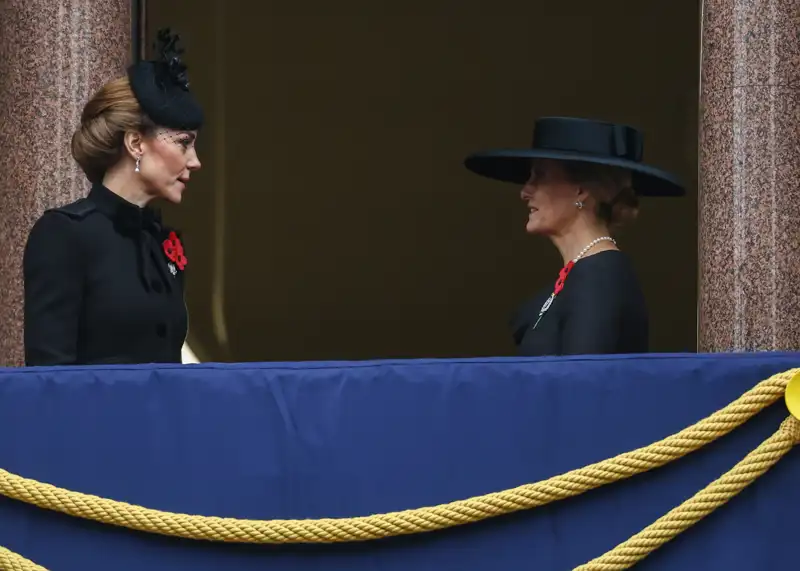 Kate Middleton y Sophie de Edimburgo en el Día del Recuerdo