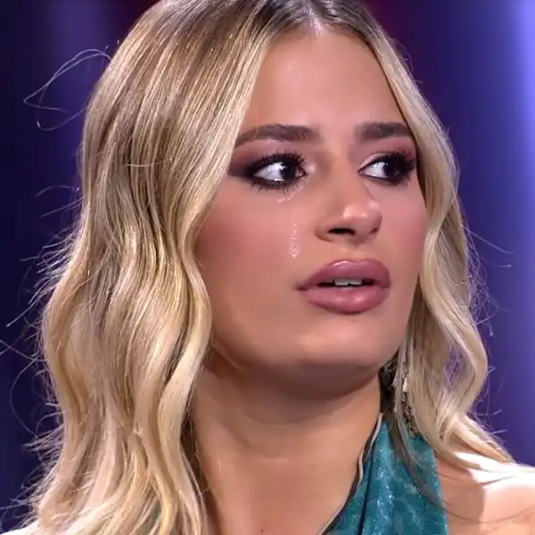 Laura llorando en el plató de 'Gran Hermano'