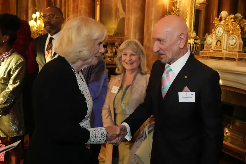 La Reina Camilla en la recepción de este miércoles.