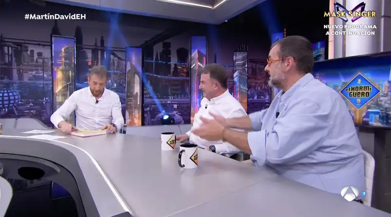 Martín Berasategui, David de Jorge y Pablo Motos en 'El Hormiguero'