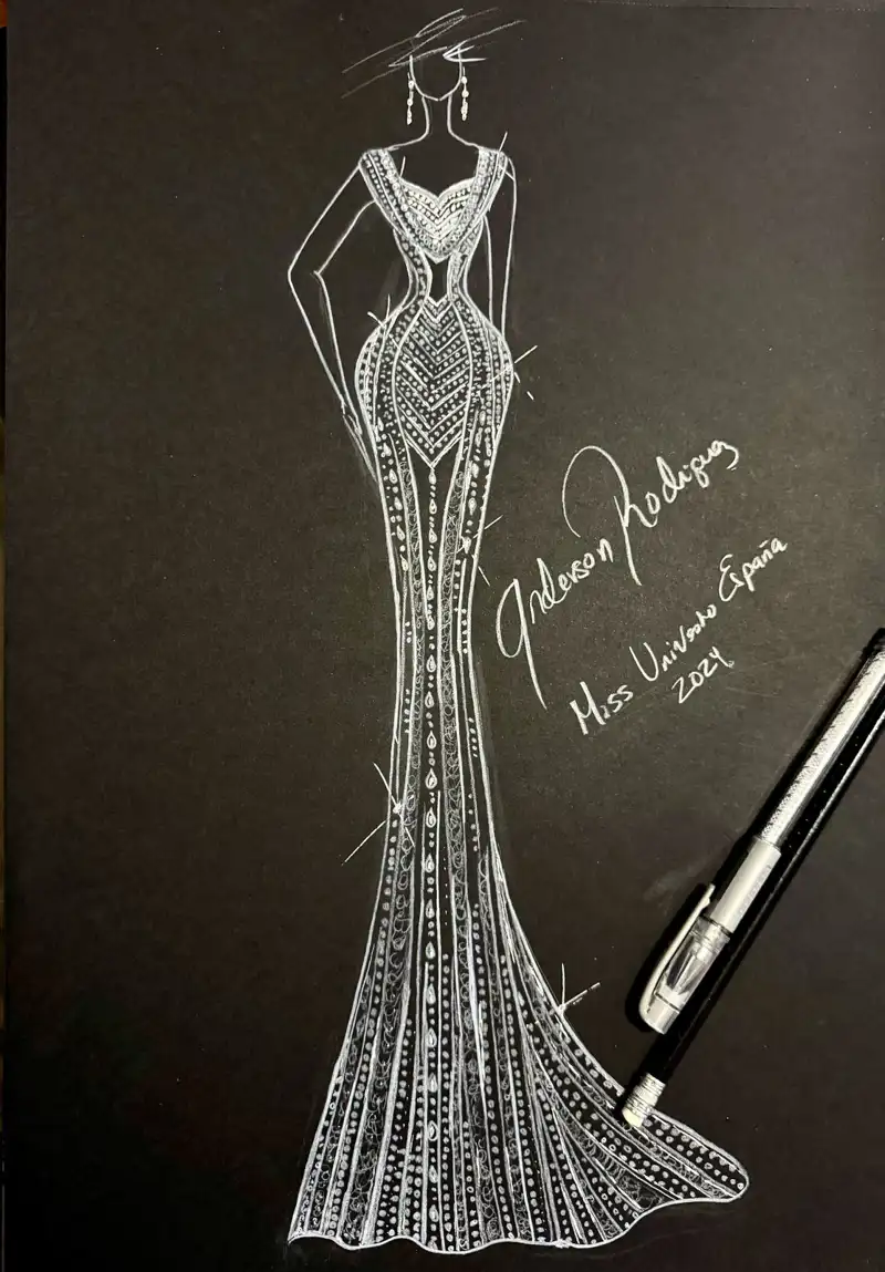 Boceto vestido Miss Universo 2024