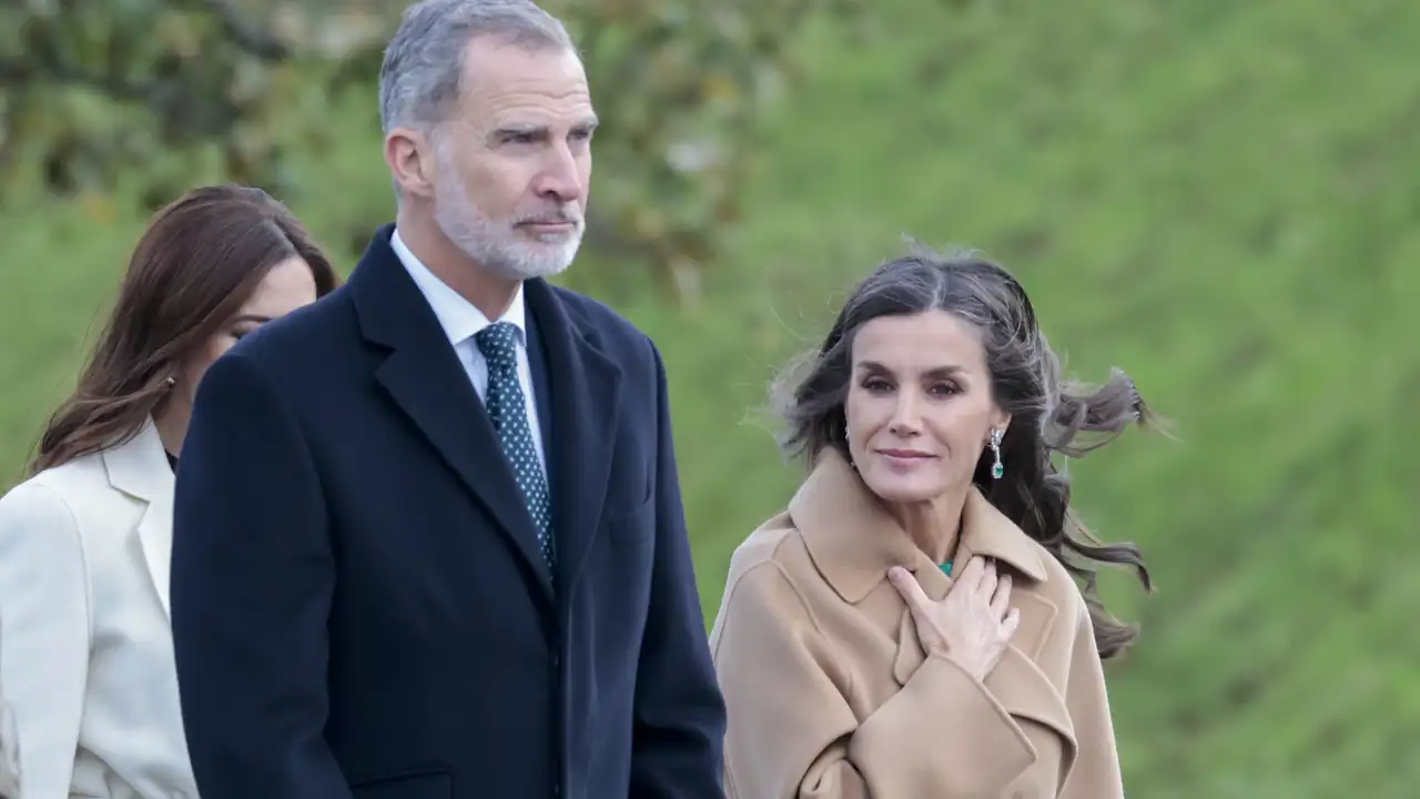 Los Reyes, Felipe y Letizia, en un acto.