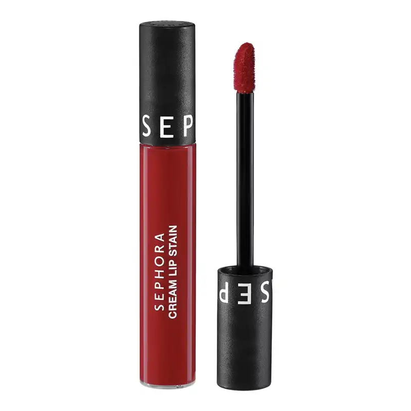 Cream Lip Stain Rojo Aterciopelado Sin Transferencias  Labial Líquido Mate de Sephora Collection 13,99 euros 