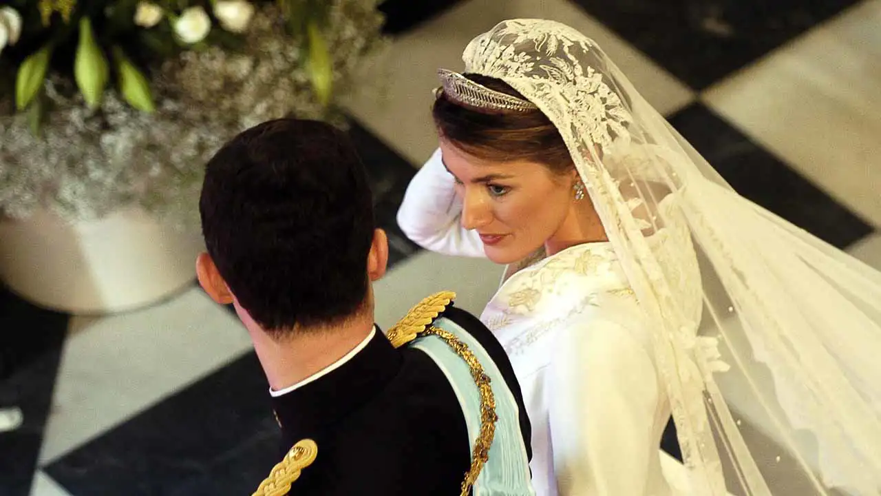 El vestido de novia de Letizia