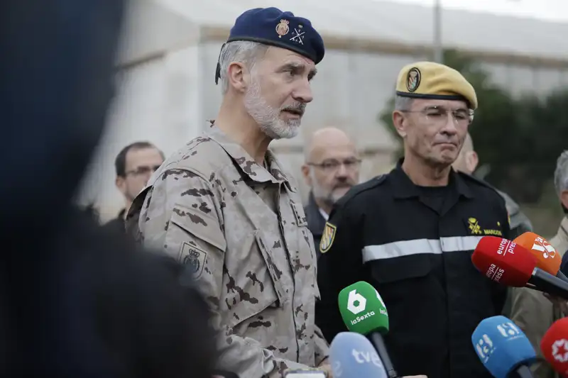 Rey Felipe VI, en su último acto en Valencia. 