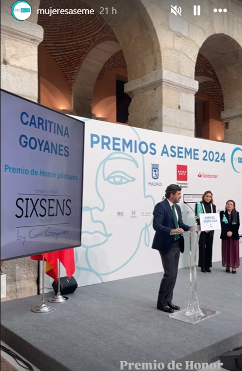 Antonio Matos recoge el Premio de honor póstumo ASEME 2024