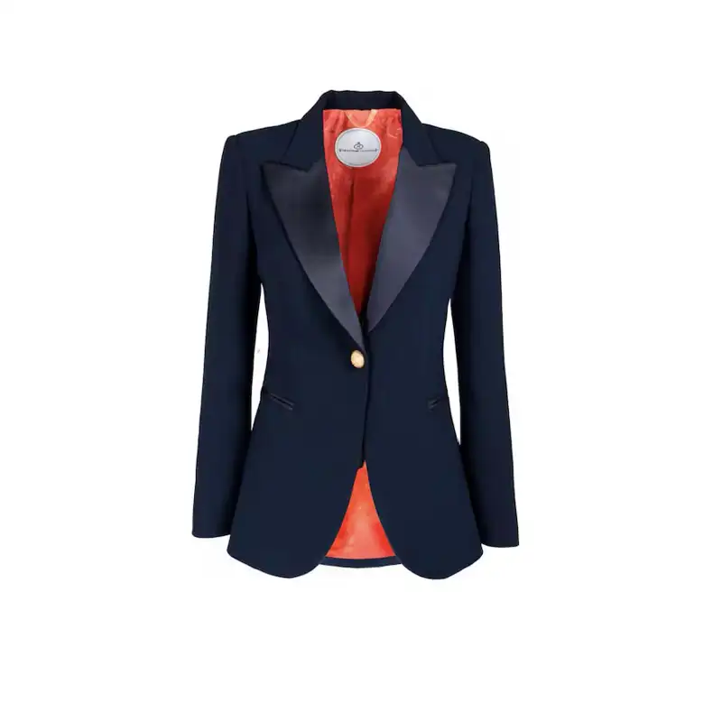 Blazer de mujer smoking marino de The Extreme Collection El Corte Inglés 350 euros 