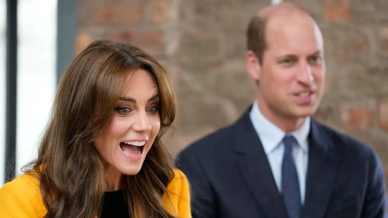 Kate Middleton y el Príncipe Guillermo sorprendidos