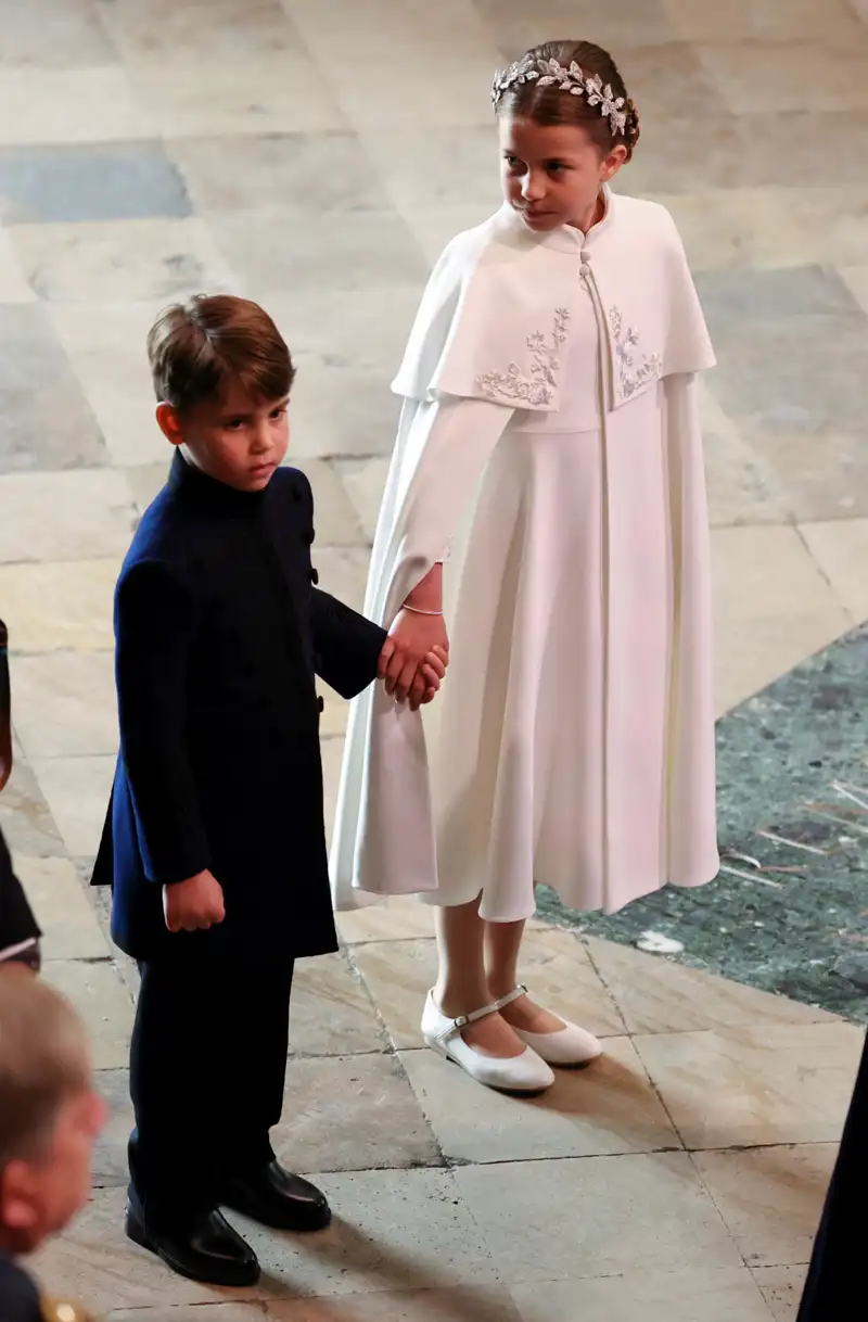 La princesa Charlotte y su hermano pequeño Louise