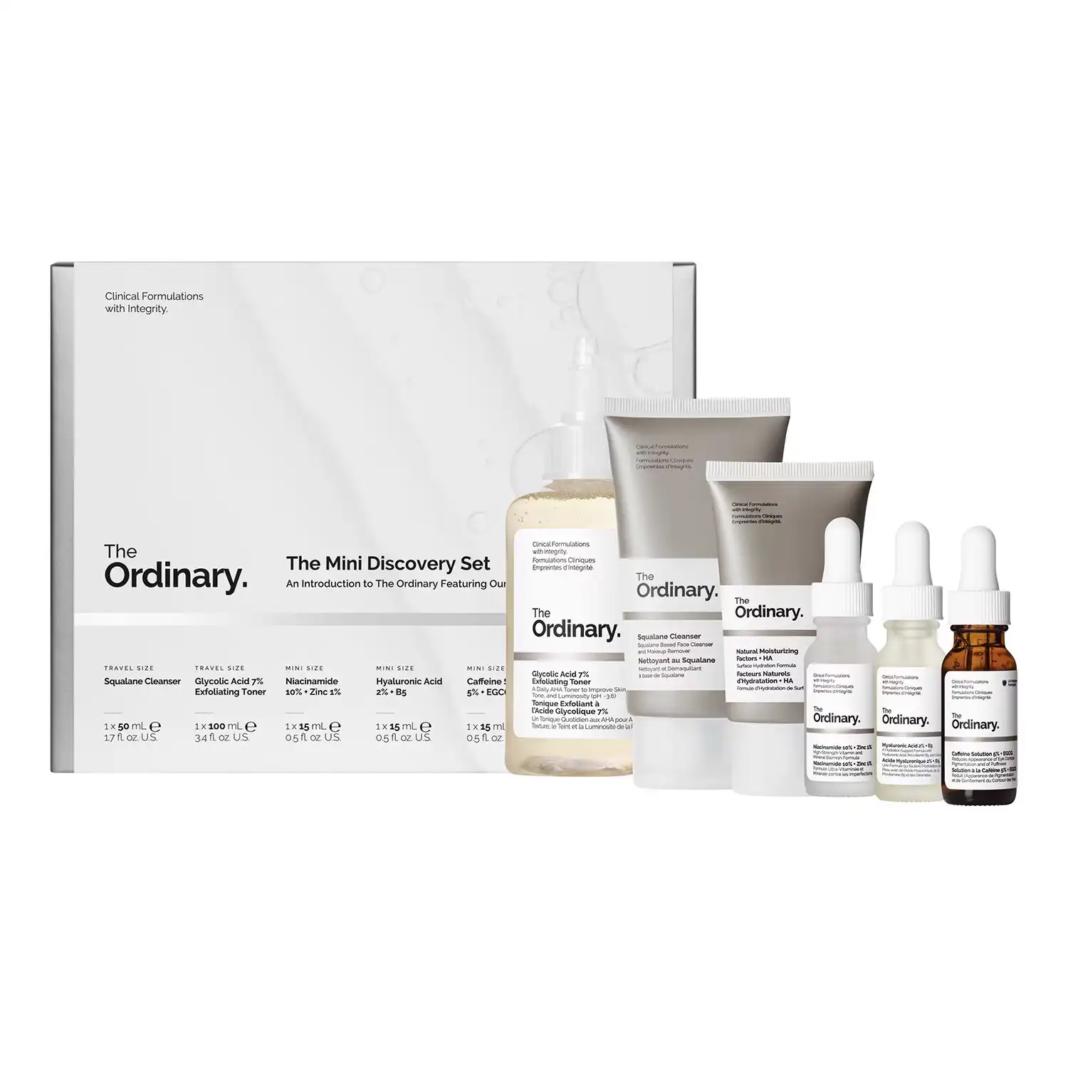 El Mini Set Descubrimiento Estuche de Cuidado de The Ordinary 35 euros