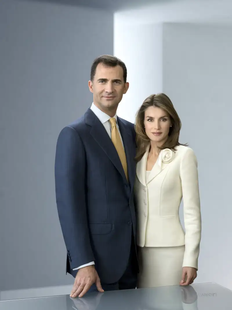 Retrato oficial de Felipe y Letizia