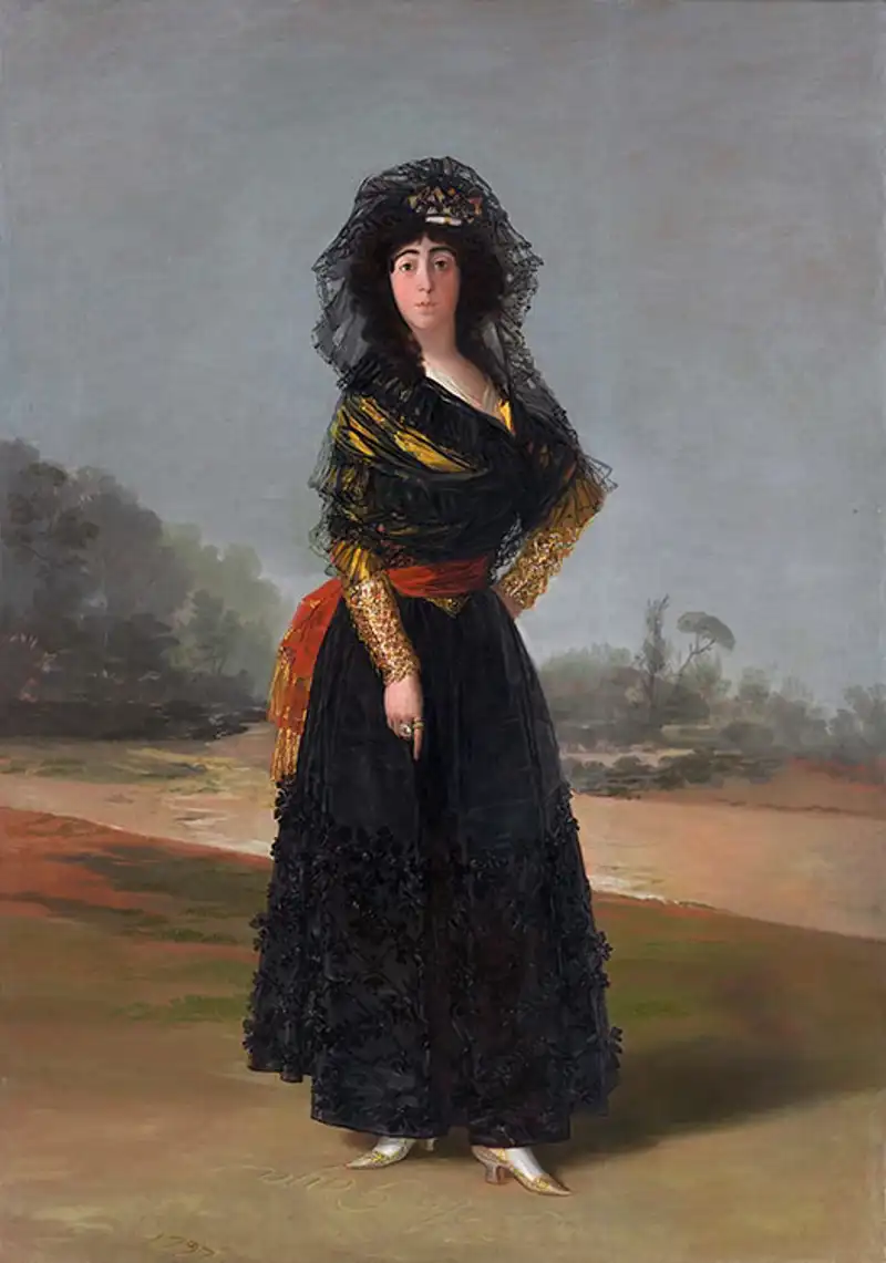 La duquesa de Alba de luto The Hispanic Society of America (1797)