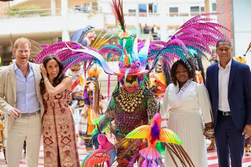 Los Duques de Sussex en una visita a Colombia el pasado mes de agosto 