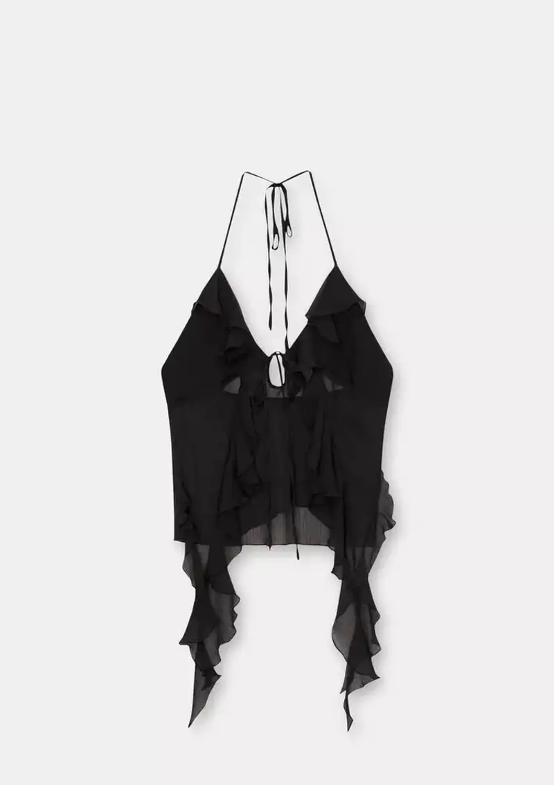 Top halter volantes de Pull & Bear 22,99 euros 