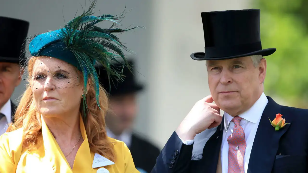 Sarah Ferguson y el príncipe Andrés de Inglaterra.