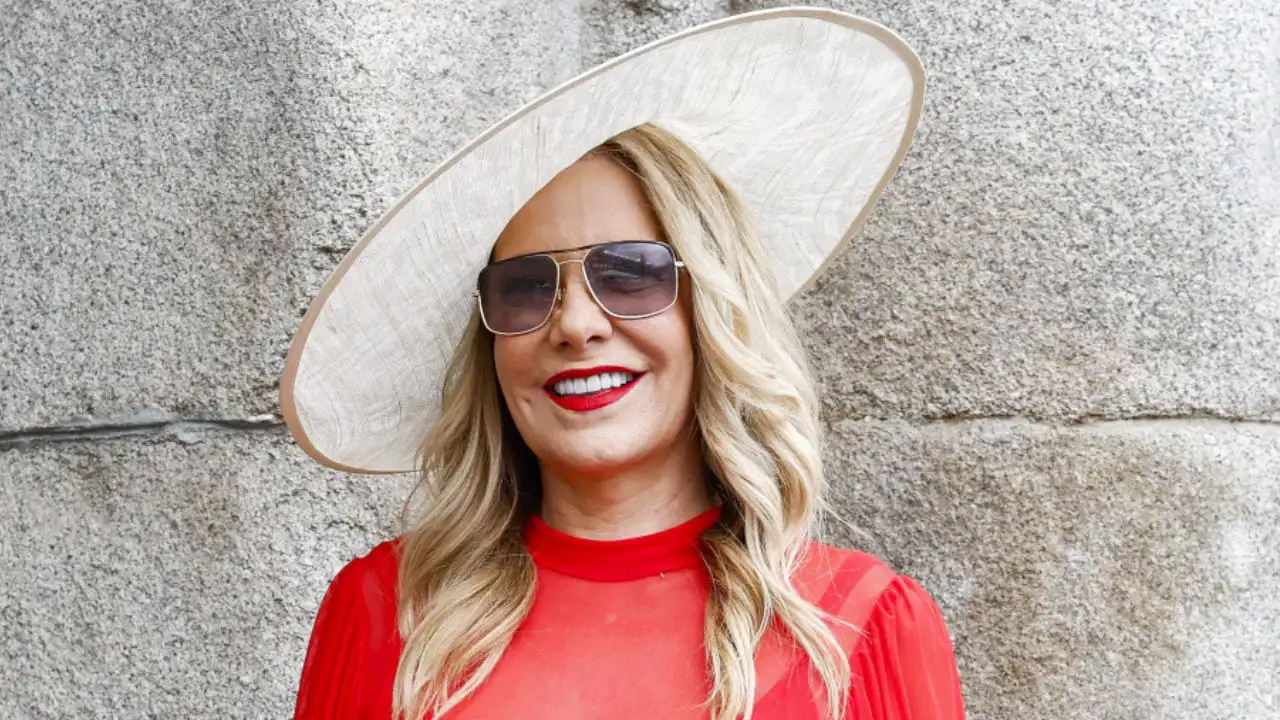 Belén Rodríguez en la boda de Iván Reboso.