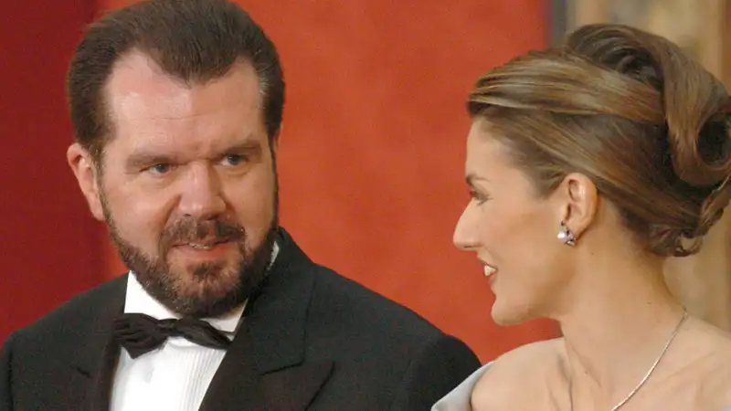 Jesús Ortiz junto a doña Letizia