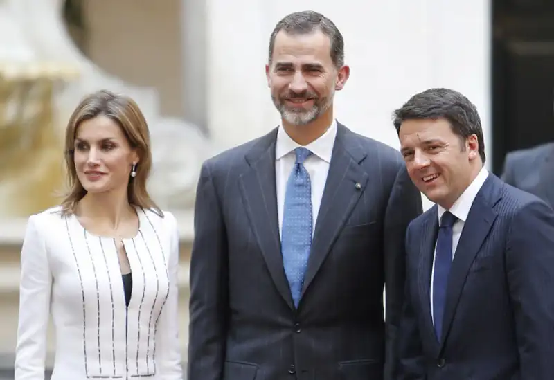 Los Reyes, Felipe y Letizia, en Italia.