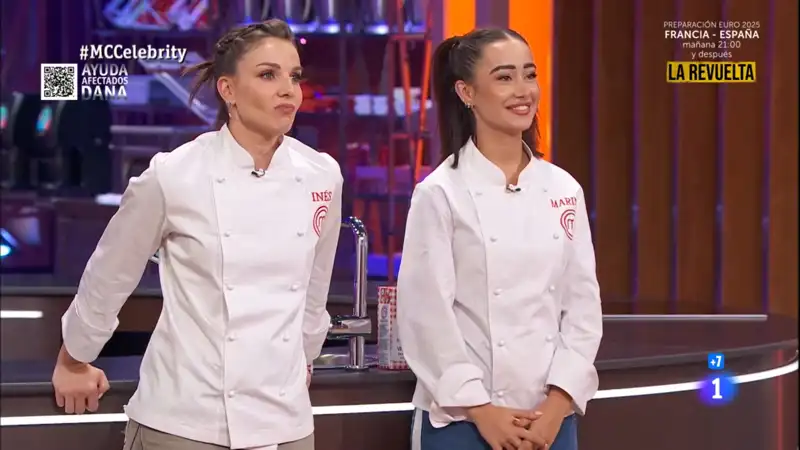 Inés Hernand y Marina Rivers en 'MasterChef Celebrity'