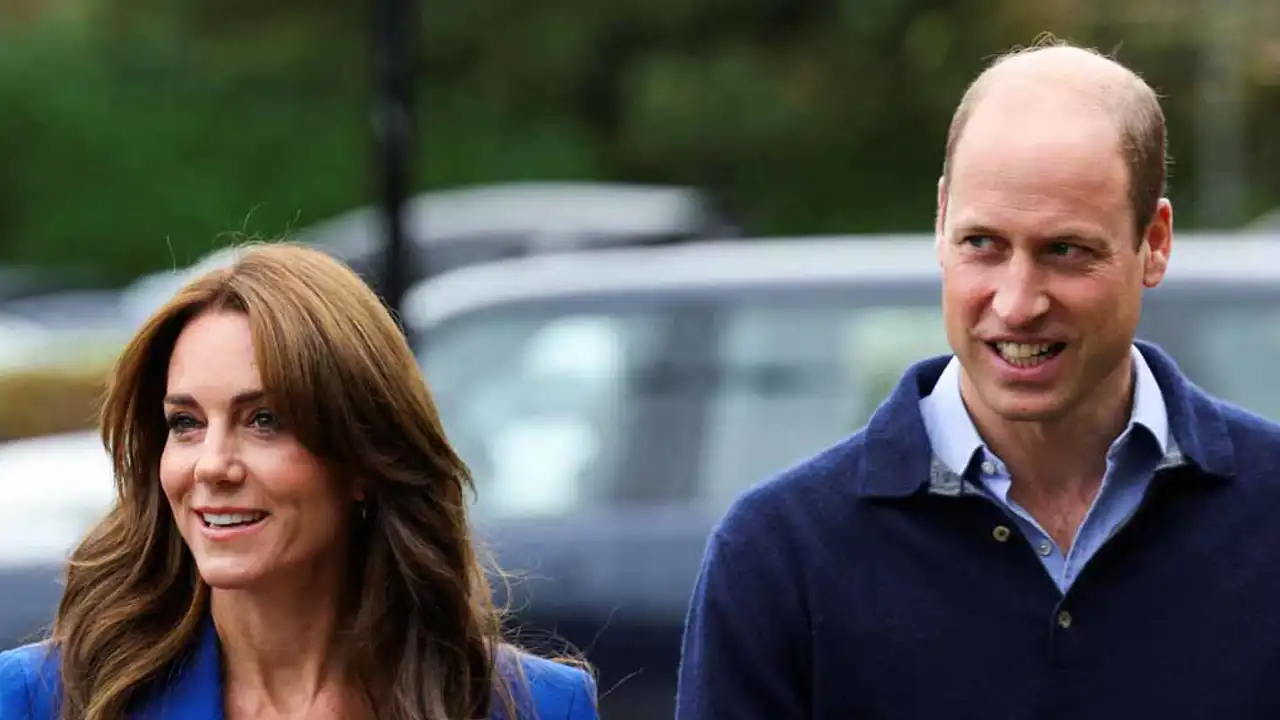 Kate Middleton y Guillermo muy sonrientes