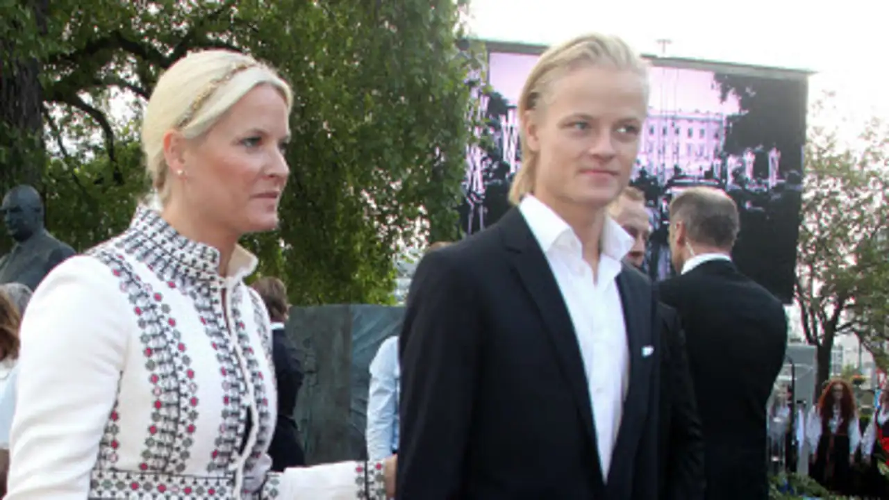 Mette-Marit y su hijo mayor, Marius Borg