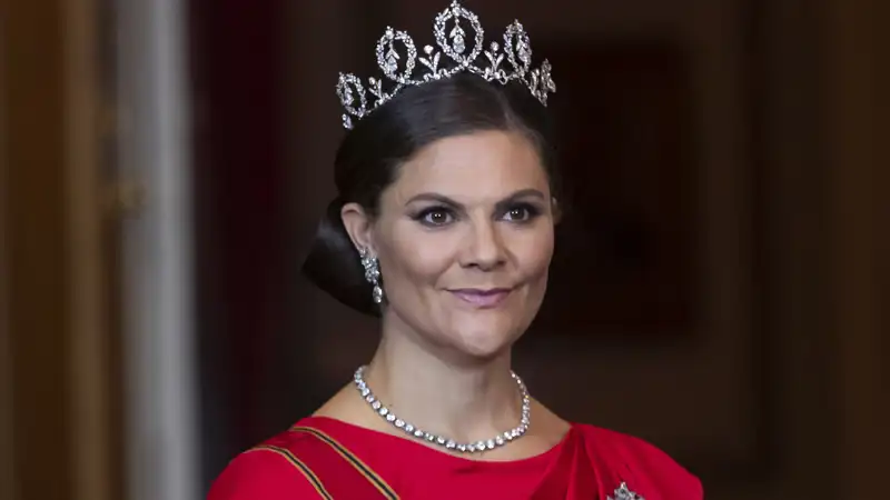 Victoria de Suecia en una cena de gala