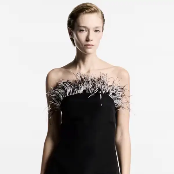 Adiós, brilli-brilli: 3 vestidos de plumas de Mango con los que triunfar y verte elegante en Nochevieja 