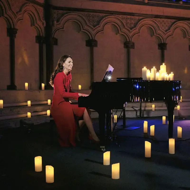 El vestido rojo de Kate Middleton en la primera edición del Concierto de Villancicos de Navidad