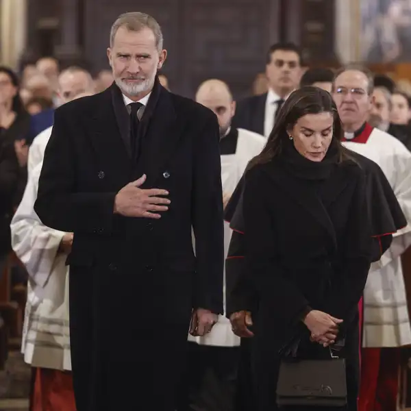 Los Reyes Felipe y Letizia en el funeral por la DANA de Valencia