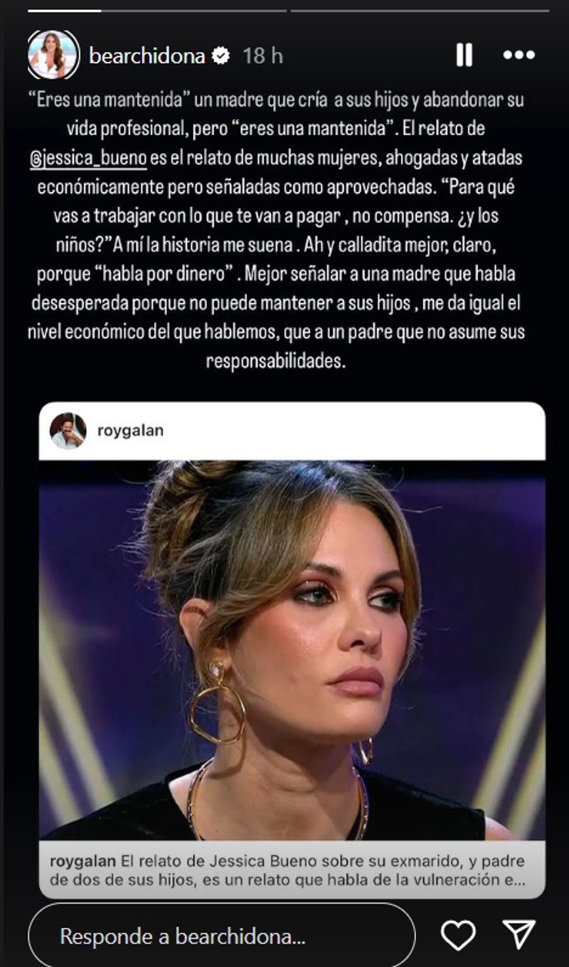 Mensaje de Bea Archidona a Jessica Bueno