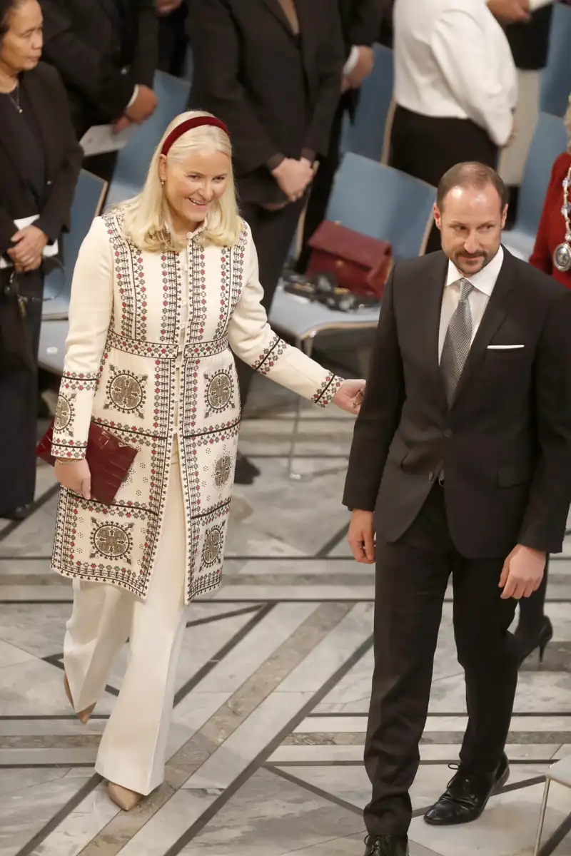 Haakon y Mette-Marit de Noruega en el Premio Nobel de La Paz.