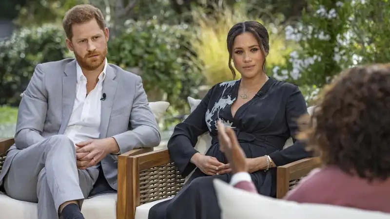 El Príncipe Harry y Meghan Markle en su incendiaria entrevista con Oprah