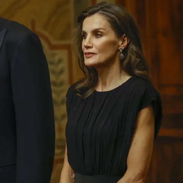 La Reina Letizia, en la cena de gala en Roma.