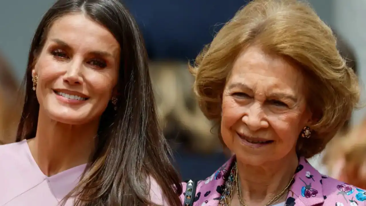 La Reina Letizia y la Reina Sofía.