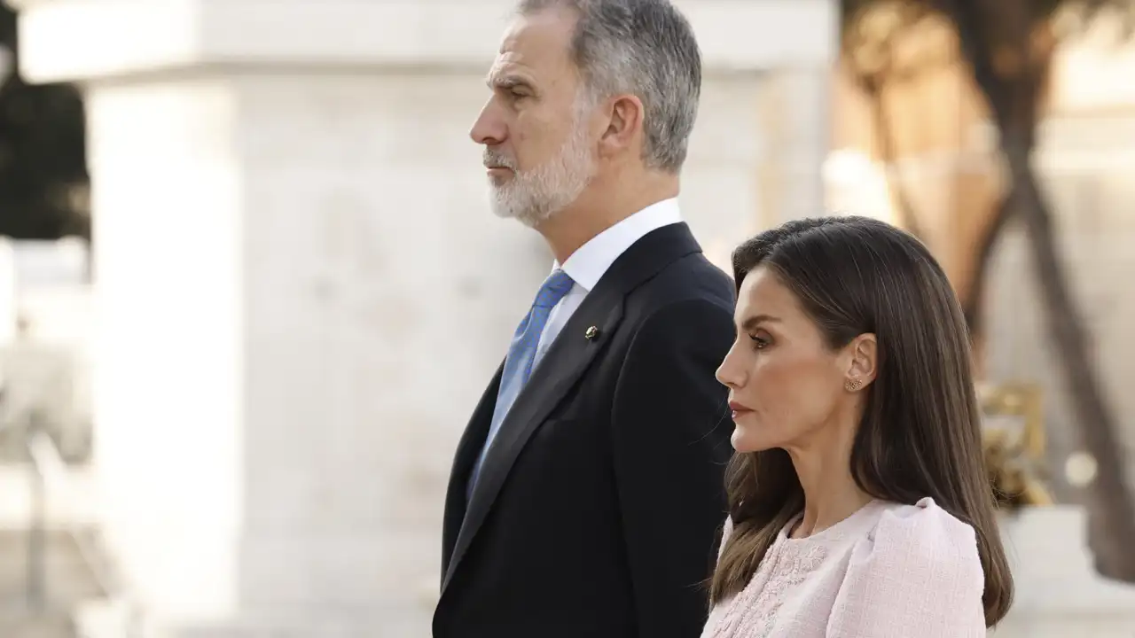 Los Reyes, Felipe y Letizia, durante su viaje de Estado a Italia.